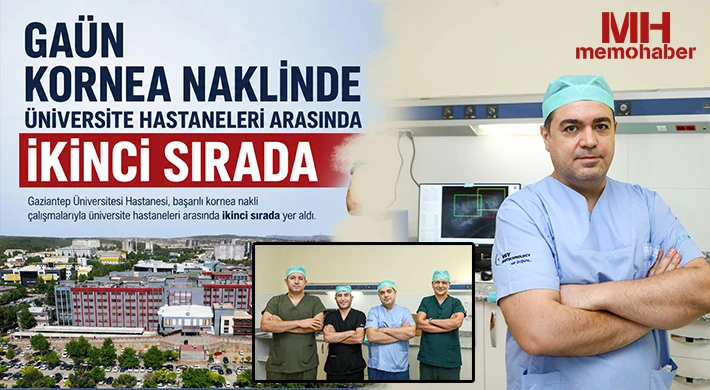 GAÜN Kornea Naklinde Üniversite Hastaneleri Arasında İkinci Sırada