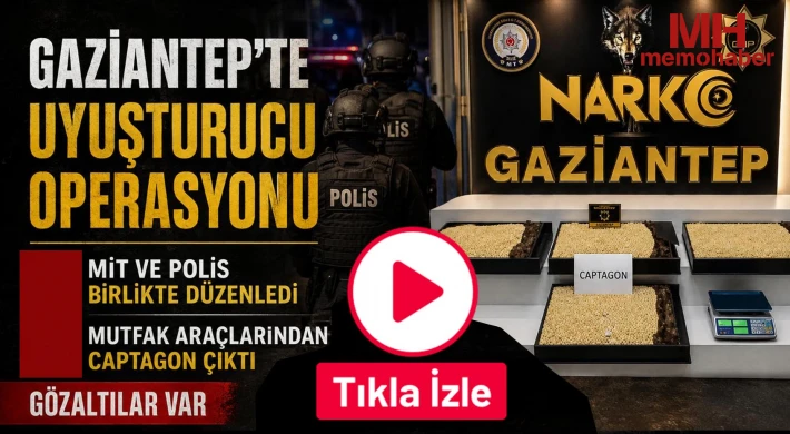 Gaziantep'te uyuşturucu operasyonu 