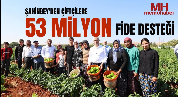 Şahinbey'den çiftçilere 53 milyon fide desteği