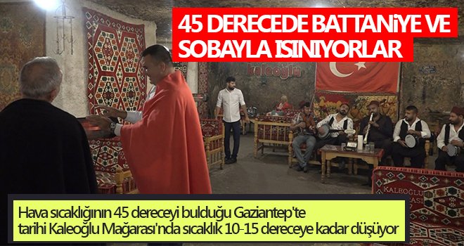 45 derecede battaniye ve sobayla ısınıyorlar