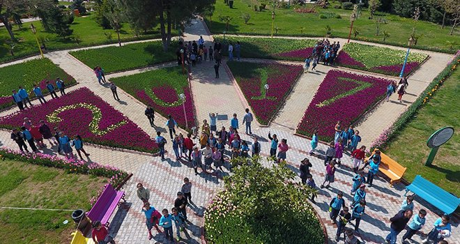 5 Milyon çiçek ile Gaziantep şimdi daha güzel