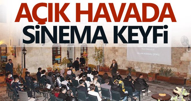 Açık havada sinema keyfi