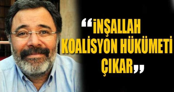 Ahmet Ümit: İnşallah seçimlerden koalisyon çıkar