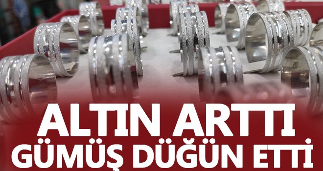 Altın fiyatı artınca düğün takıları gümüş oldu