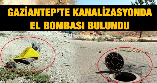 Atık su kanalı temizliği yapan işçiler el bombası buldu 