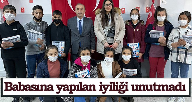 Babasına yapılan iyiliği unutmadı