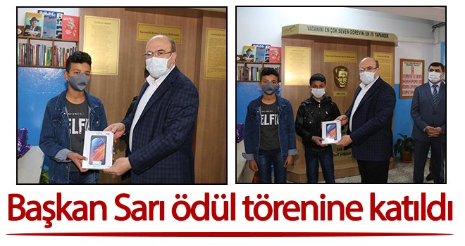 Başkan Sarı ödül törenine katıldı