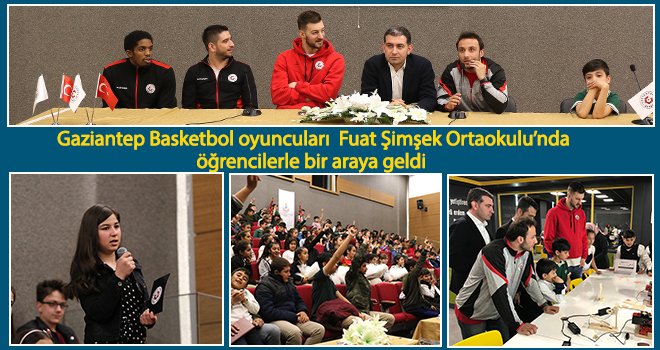 Basketbolculara öğrencilerden yoğun ilgi