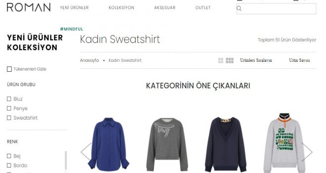 Bayan Sweatshirt Modelleri