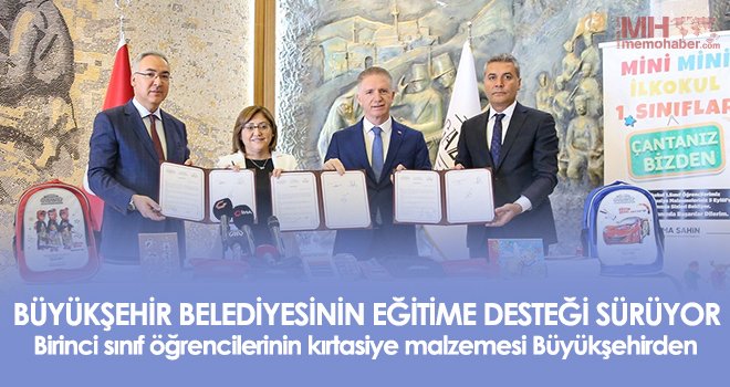 Birinci sınıf öğrencilerinin kırtasiye malzemesi Büyükşehirden