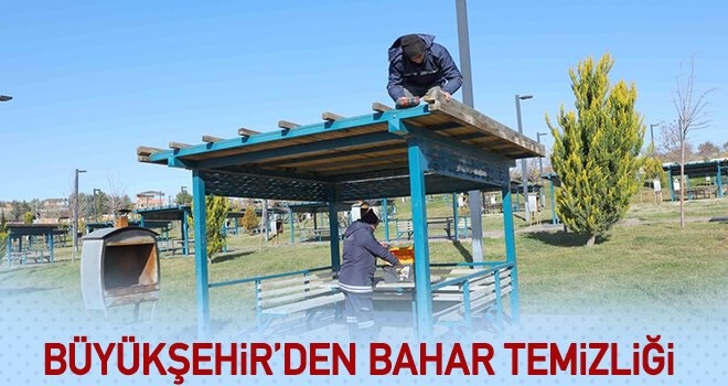 Büyükşehir'den park ve yeşil alanlar için bakım ve onarım 