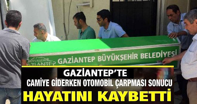 Camiye giden yaşlı adamı otomobil çarptı