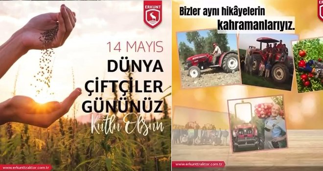 Çiftçinin Gücü Erkunt Traktör Olarak, Dünya Çiftçiler Gününü Kutluyor 