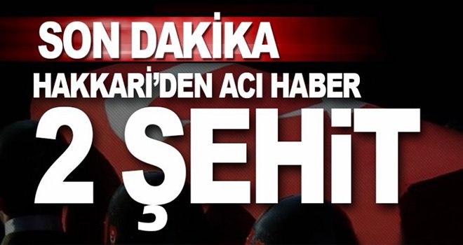 Çukurca'da teröristlerden hain tuzak: 2 şehit, 1 yaralı