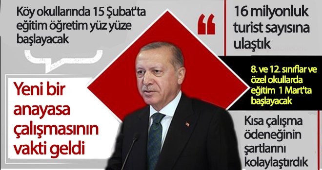 Başkan Erdoğan'dan önemli açıklamalar