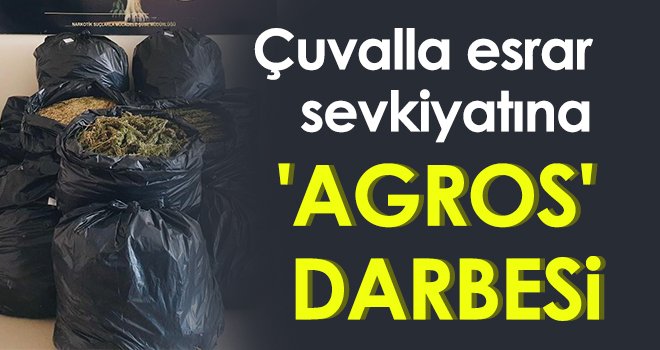 Çuvalla esrar sevkiyatı! 1 tutuklama