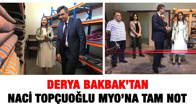 Derya Bakbak'tan MYO'ya tam not