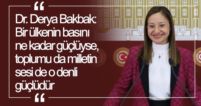 Dr. Derya Bakbak'tan 10 Ocak Çalışan Gazeteciler Günü mesajı