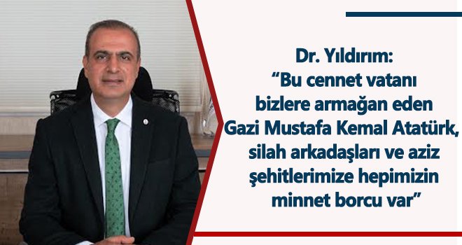 Dr. Yusuf Ziya Yıldırım'dan 10 Kasım mesajı