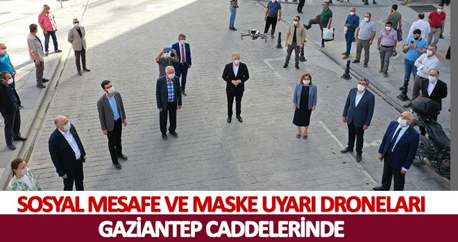 Dronelarla pandemi için inovatif uyarı 