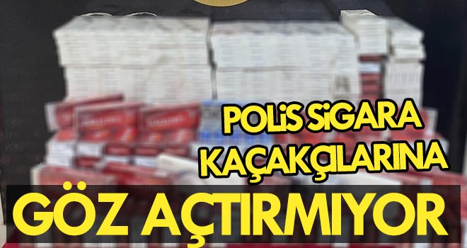 Durdurulan araçta gümrük kaçağı sigara ele geçirildi