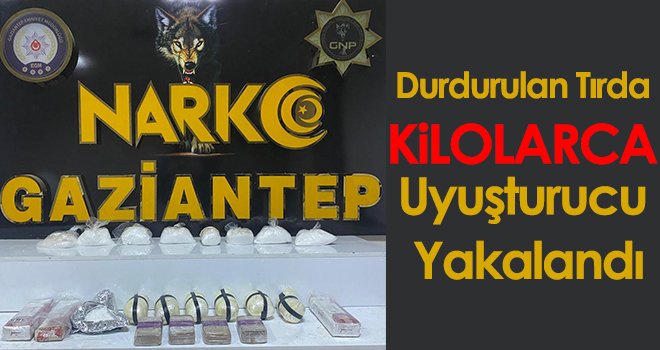 Durdurulan tırda 11 kilo uyuşturucu yakalandı