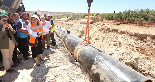 Düzbağ içme suyu projesinin yüzde 78'i tamamlandı 