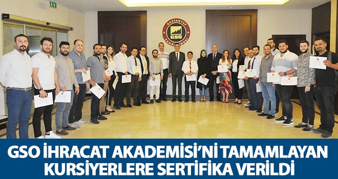 Eğitimini tamamlayan kursiyerlere sertifika verildi