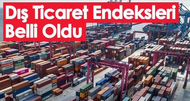 Ekim Ayı Dış Ticaret Endeksleri Belli Oldu