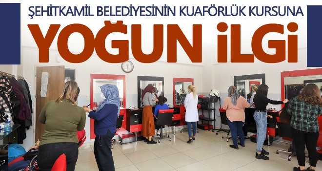 Ev kadınları ile genç kızlar meslek sahibi oluyor