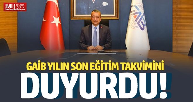 GAİB 2022 yılın son eğitim takvimini duyurdu