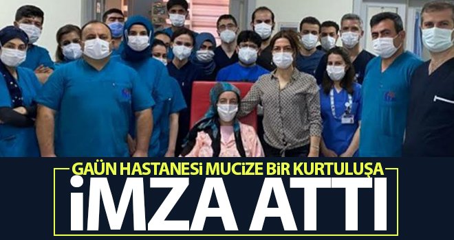 GAÜN Hastanesi’nde sağlığına kavuştu