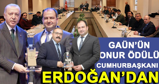 GAÜN'e 'Onur Ödülü'