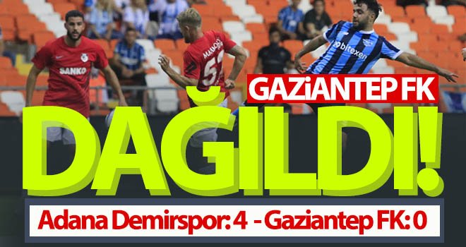 Gaziantep FK dağıldı! Adana Demirspor-Gaziantep FK: 4-0