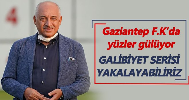 Gaziantep F.K’da yüzler gülüyor