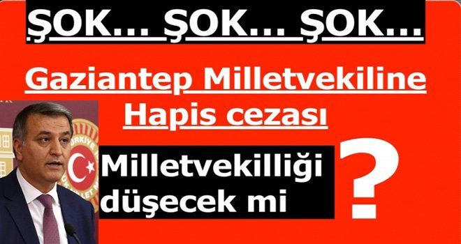 Gaziantep Milletvekili Toğrul'a 'terör örgütü propagandası'ndan 2,5 yıl hapis