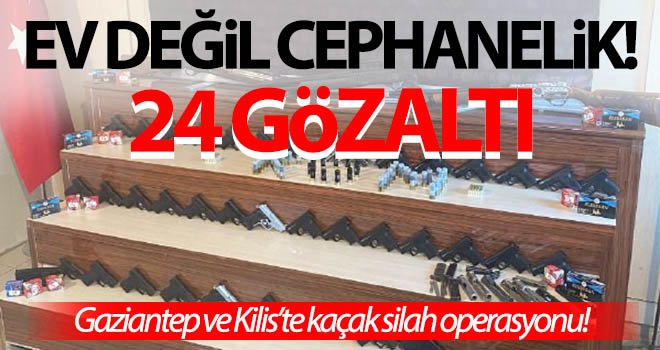 Gaziantep polisinden şok baskın! Ev değil sanki CEPHANELİK