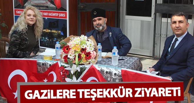 Gaziantep Şehit ve Gaziler Vakfı’na teşekkür ziyareti...