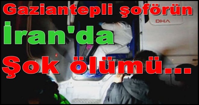 Gaziantepli TIR şoförü İran'da ölü bulundu!..