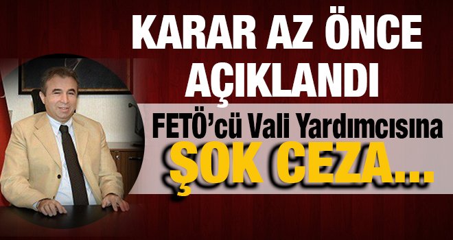 Gaziantep'te FETÖ'cü Vali yardımcısına şok ceza