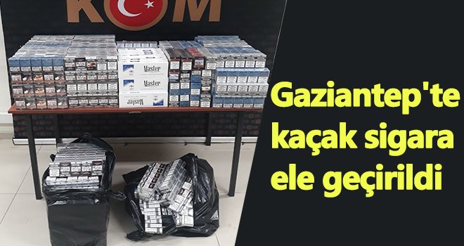 Gaziantep'te 3 bin 150 paket kaçak sigara ele geçirildi