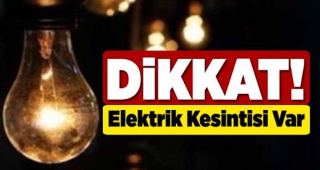 Gaziantep'te 4 Ekim de elektrik kesintisi olacak yerler...