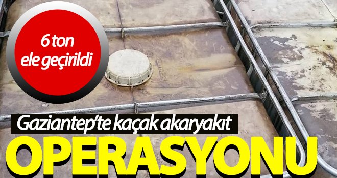 Gaziantep'te 6 ton kaçak akaryakıtla 125 bin makaron ele geçirildi