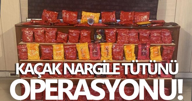 Gaziantep'te 88 kilogram kaçak nargile tütünü ele geçirildi