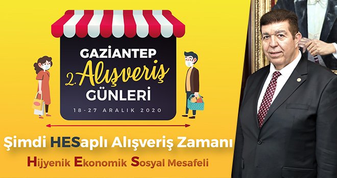 Gaziantep'te alış veriş günleri devam ediyor