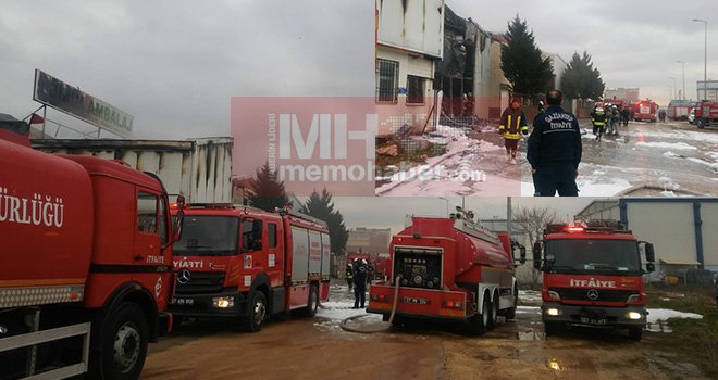 Gaziantep'te Ambalaj fabrikasındaki yangın korkuttu