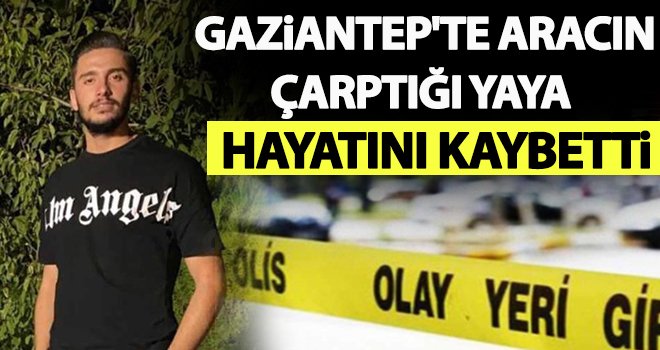 Gaziantep'te aracın çarptığı yaya hayatını kaybetti