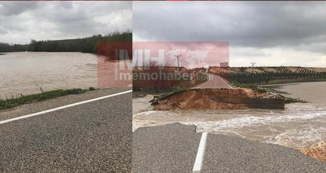 Gaziantep'te aşırı yağış:Baraj taştı, köprü çöktü, yol kapandı