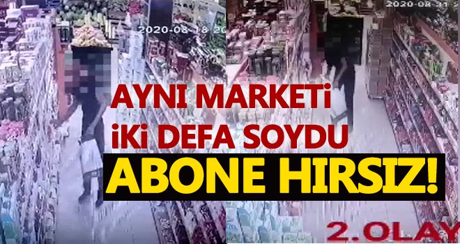 Gaziantep’te bir hırsız aynı iş yerini iki kez soydu