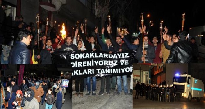 Gaziantep’te HDP'liler Sokağa Çıkma Yasağını Protesto Etti